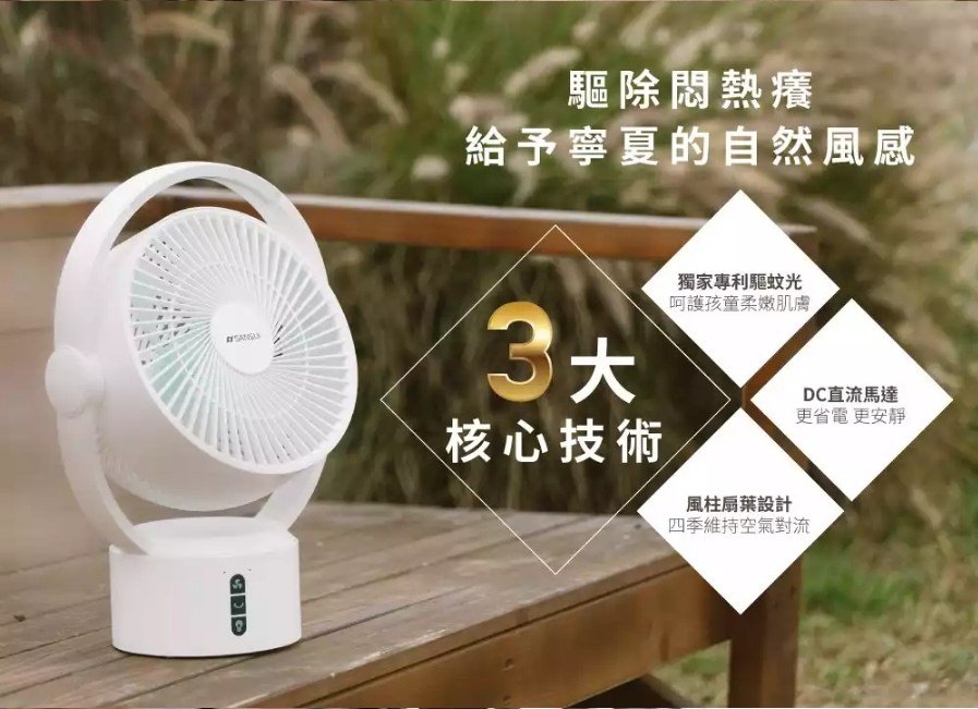 麻依讀者專屬【家電團購優惠】 #20241227更新 - 第8張圖 9吋智慧驅蚊循環充電式風扇